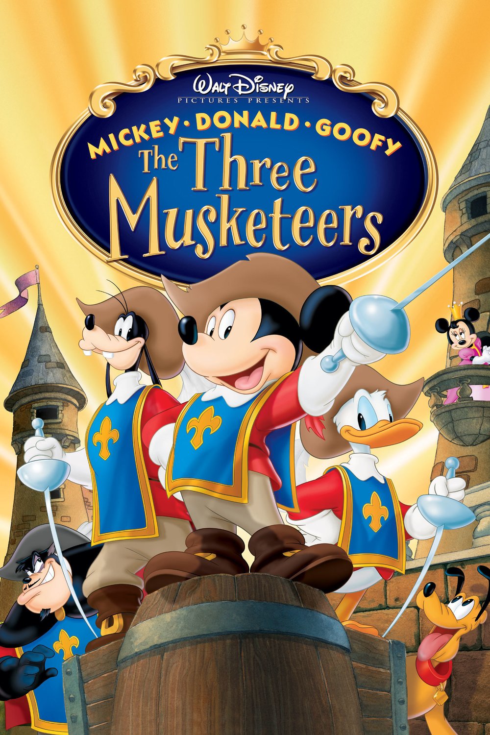 L'affiche du film Mickey, Donald, Dingo: les trois Mousquetaires