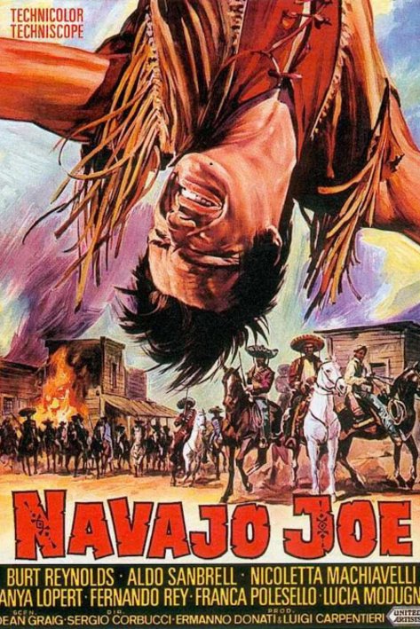 L'affiche originale du film Navajo Joe en italien