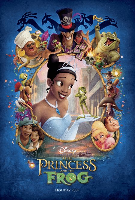 L'affiche du film La Princesse et la grenouille
