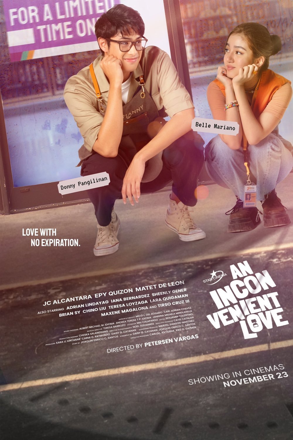 Tagalog poster of the movie An Inconvenient Love