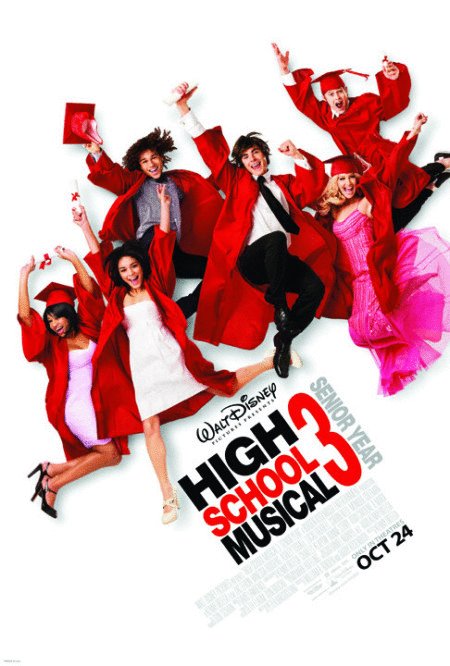 L'affiche du film High School Musical 3: La dernière année
