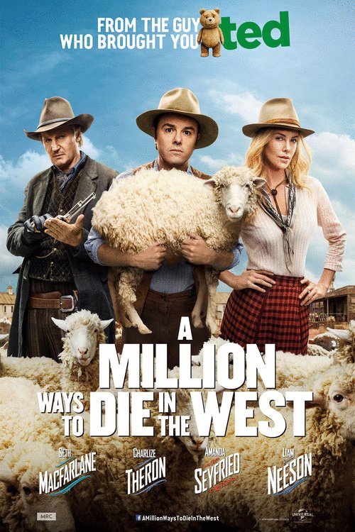 L'affiche du film A Million Ways to Die in the West