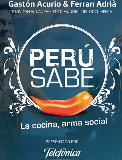Spanish poster of the movie Peruvian Cuisine