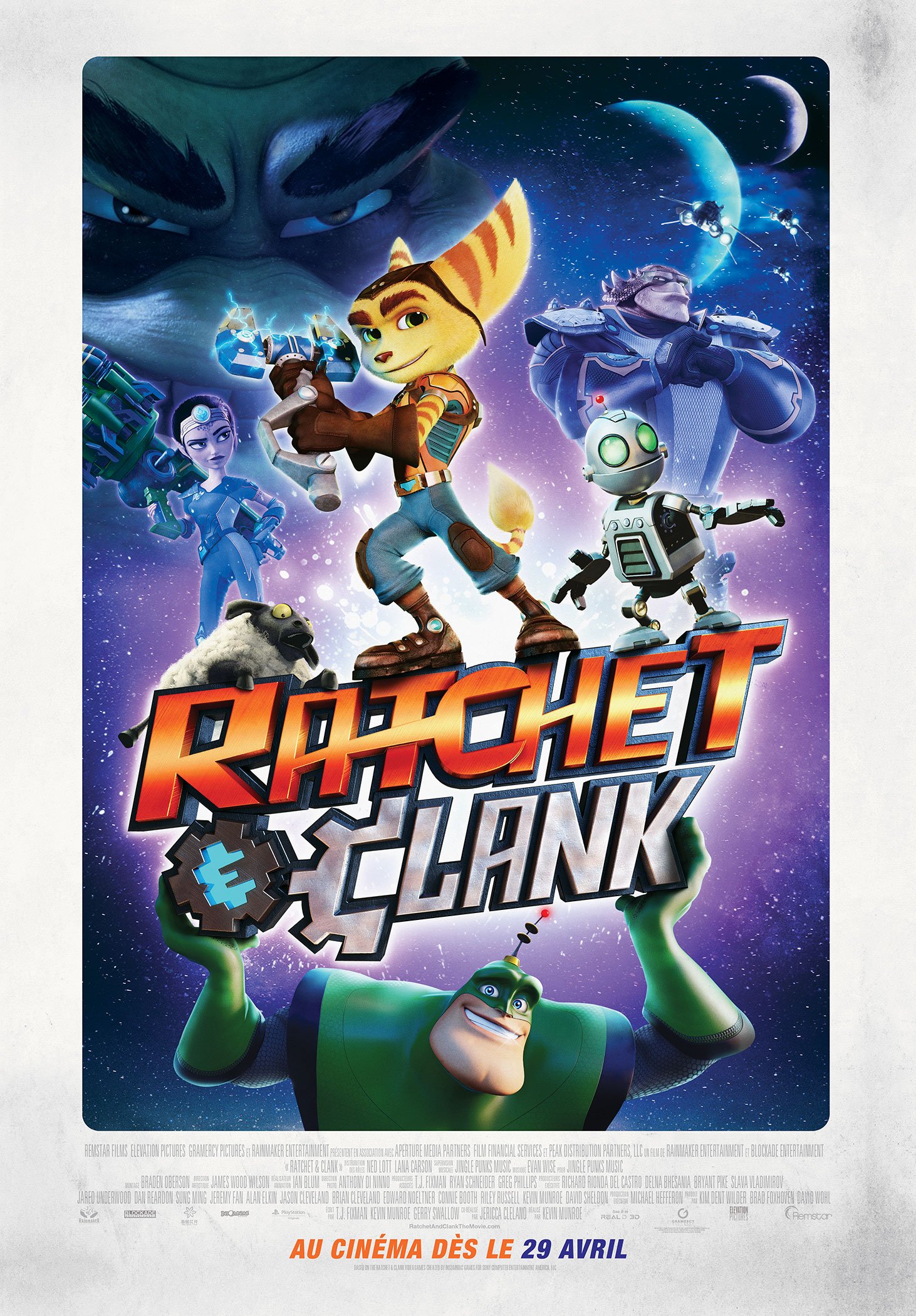 L'affiche du film Ratchet et Clank v.f.