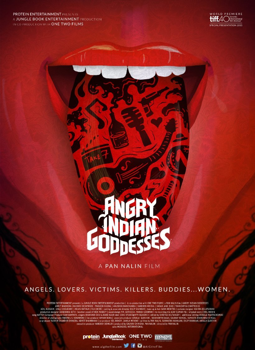 L'affiche originale du film Angry Indian Goddesses en Hindi