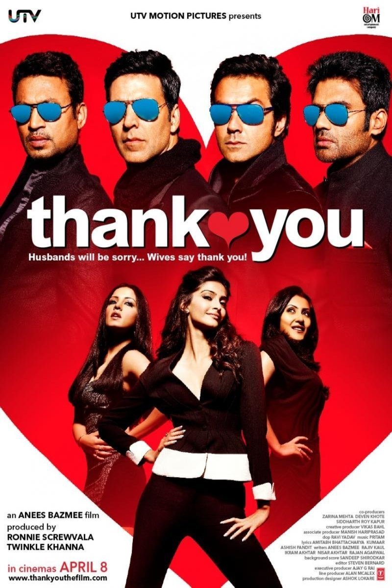 L'affiche originale du film Thank You en Hindi