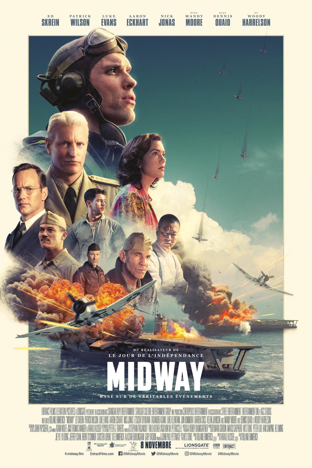 L'affiche du film Midway v.f.