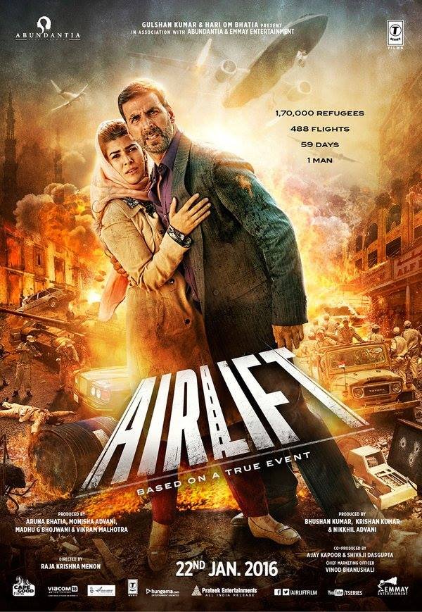 L'affiche originale du film Airlift en Hindi