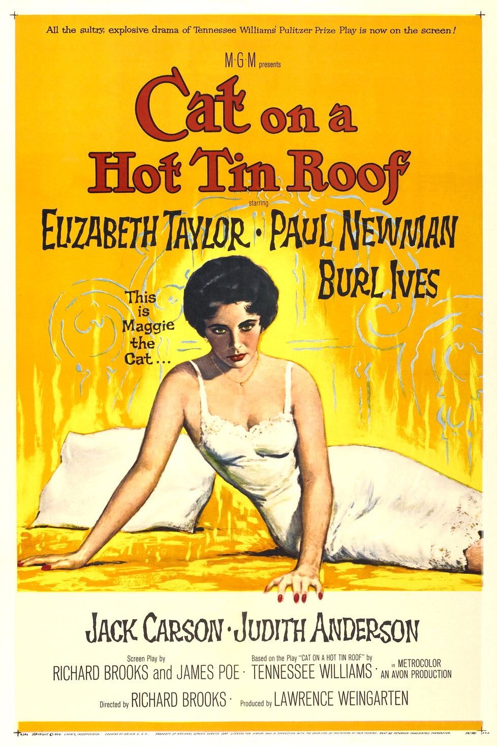Poster of the movie La Chatte sur un toit brûlant