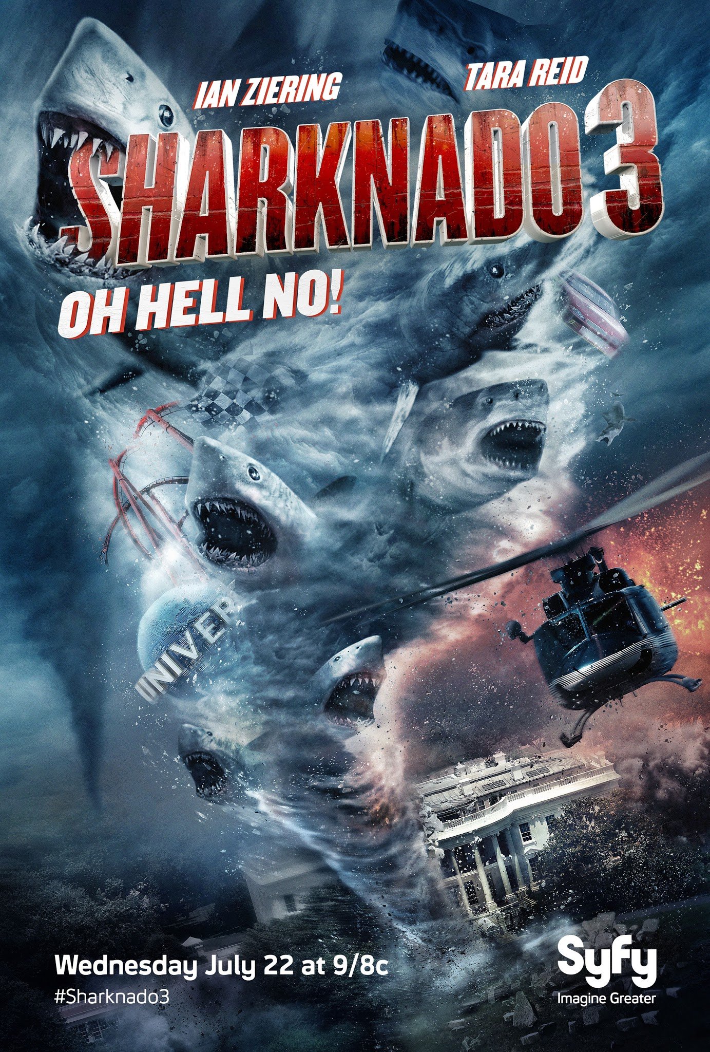 L'affiche du film Sharknado 3: Oh Hell No!