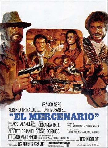 Italian poster of the movie The Mercenary