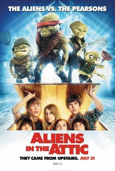 L'affiche du film Aliens in the Attic