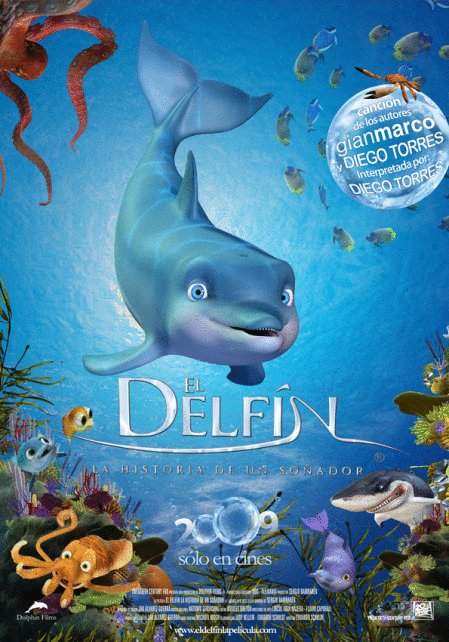 Spanish poster of the movie The Dolphin: Story of a Dreamer