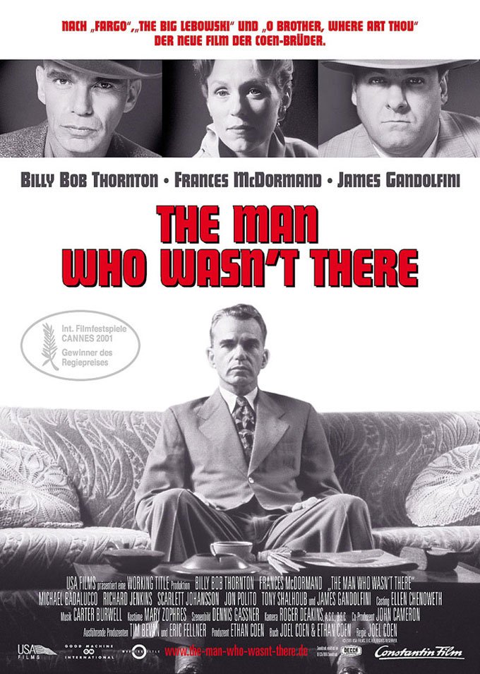 L'affiche du film The Man Who Wasn't There