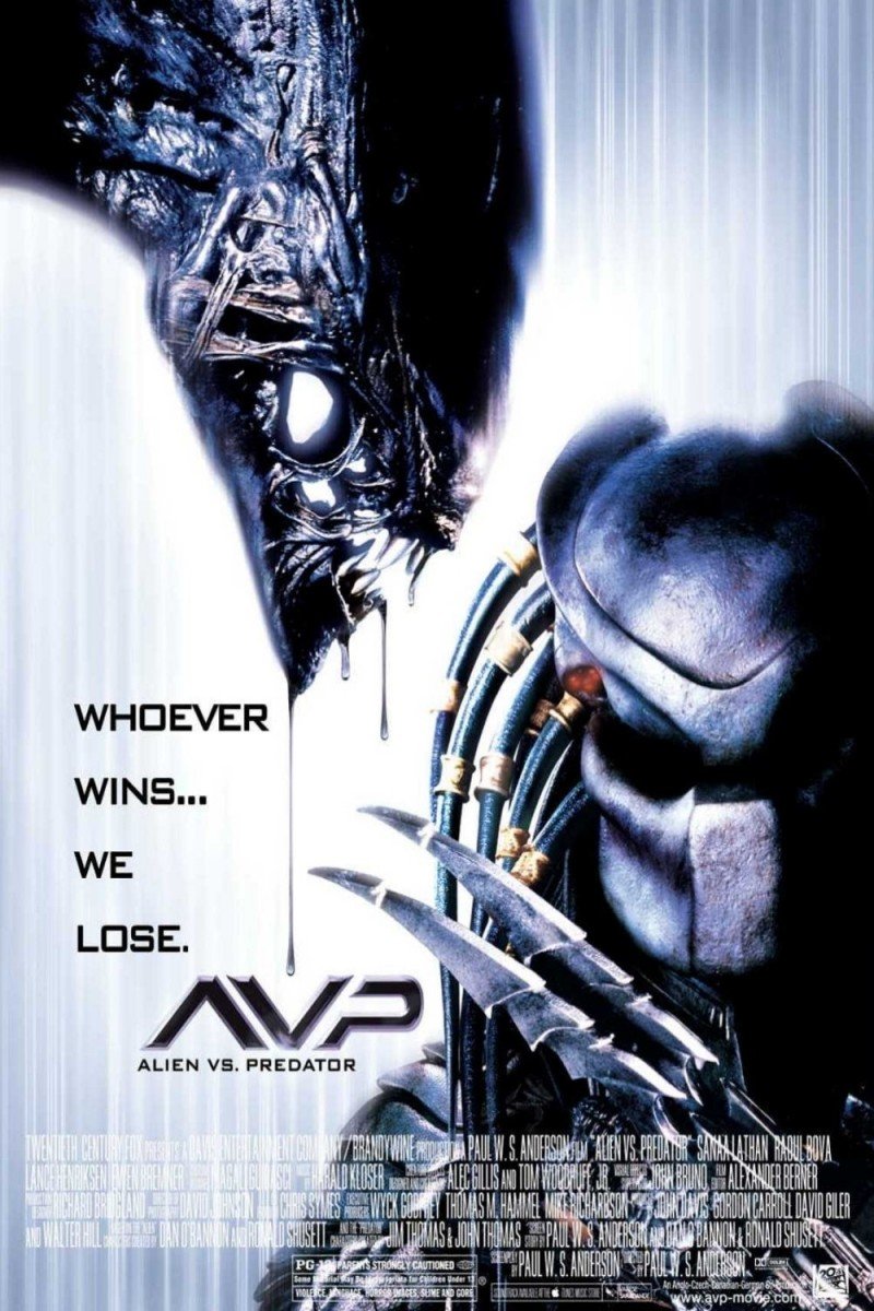 L'affiche du film Alien vs. Prédateur v.f.