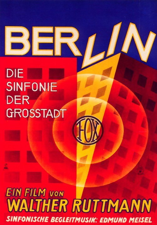 Silent poster of the movie Berlin: Symphony of a Great City