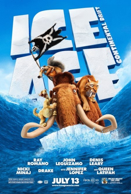 L'affiche du film Ice Age: Continental Drift