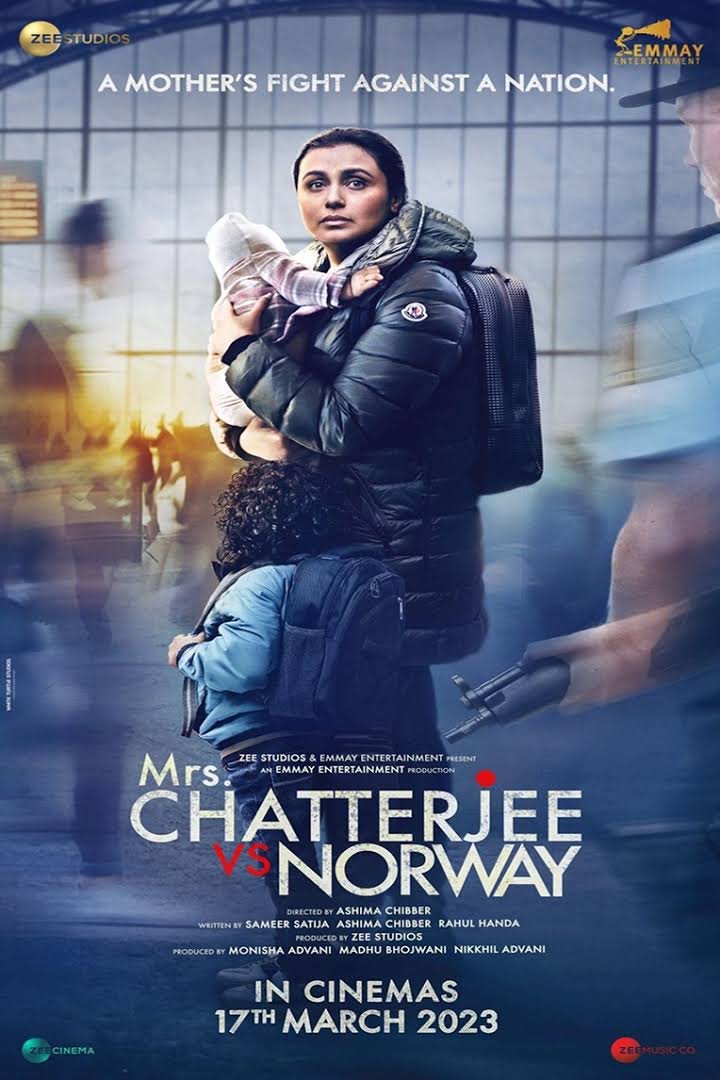 L'affiche originale du film Mrs. Chatterjee Vs Norway en Hindi
