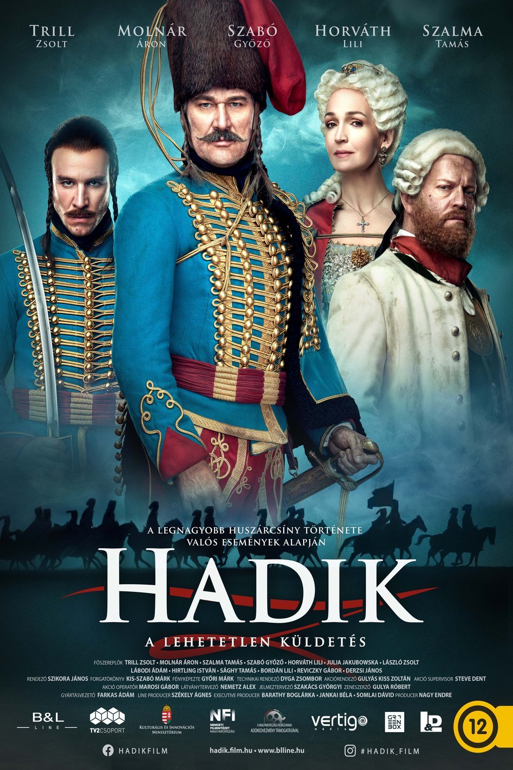 L'affiche originale du film Hadik en hongrois