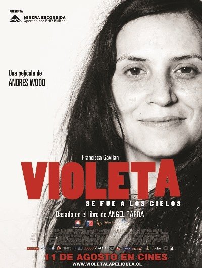 Spanish poster of the movie Violeta se fue a los cielos