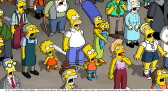 Photo from the movie The Simpsons Movie