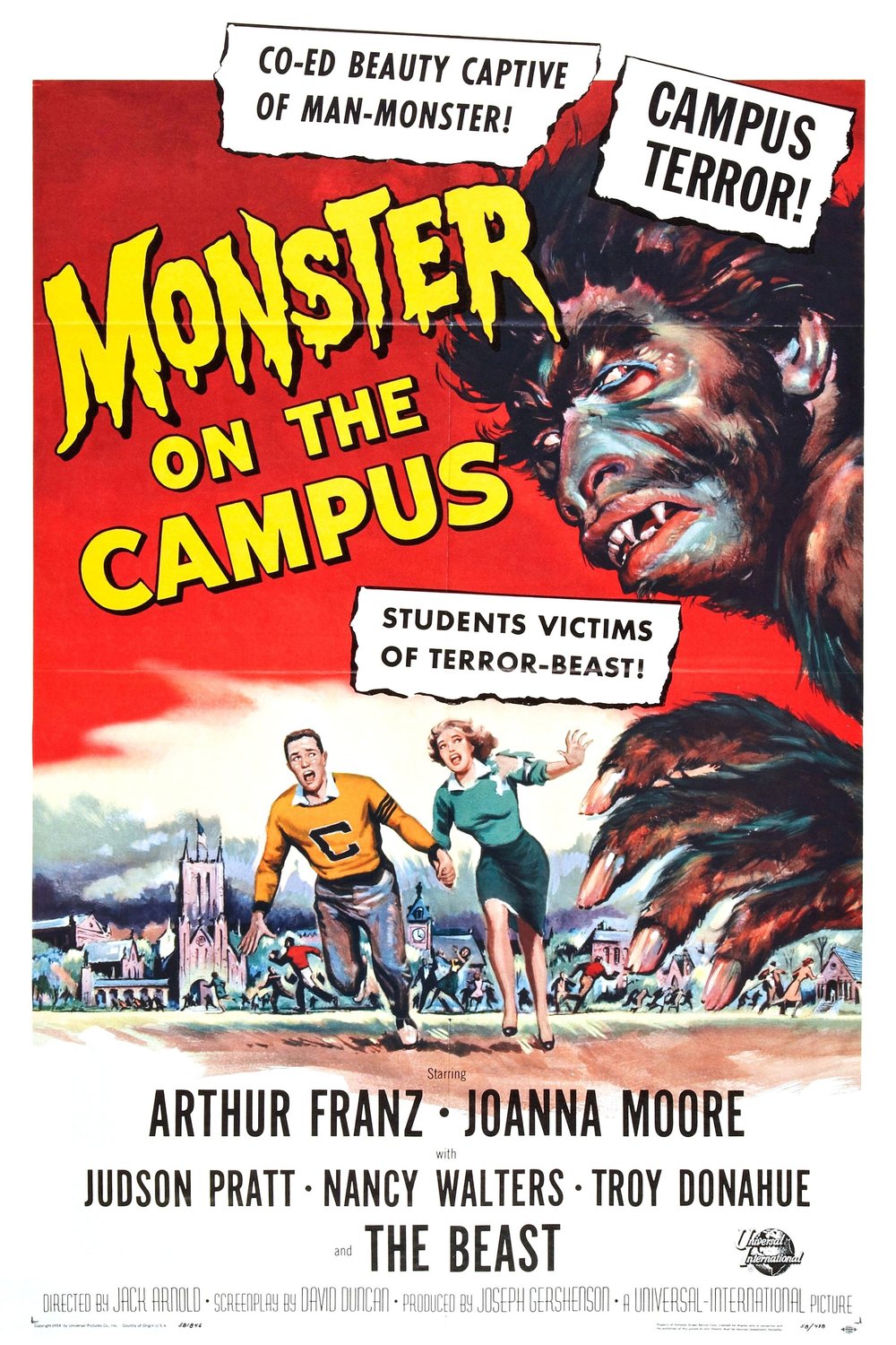 L'affiche du film Monster on the Campus