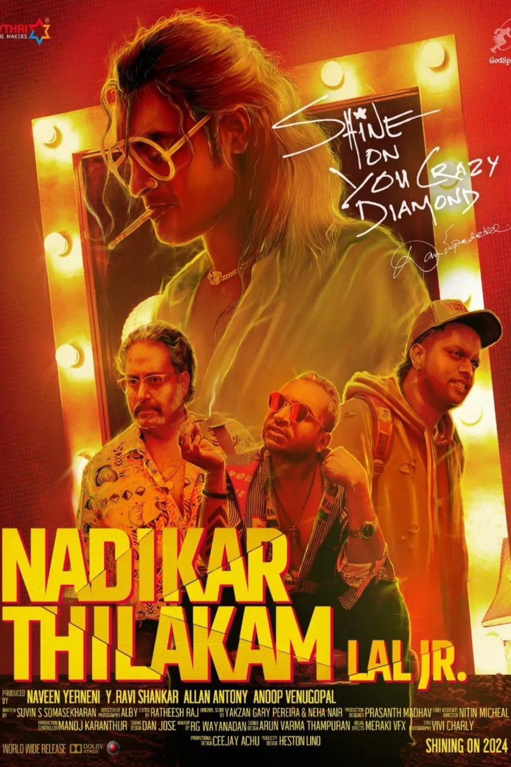 L'affiche originale du film Nadikar Thilakam en Malayâlam