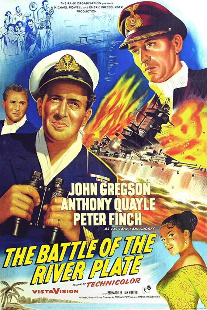 L'affiche du film The Battle of the River Plate
