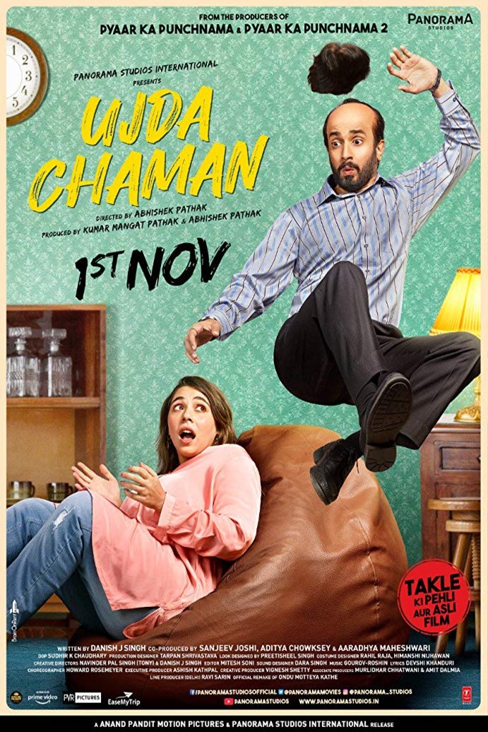 L'affiche originale du film Ujda Chaman en Hindi
