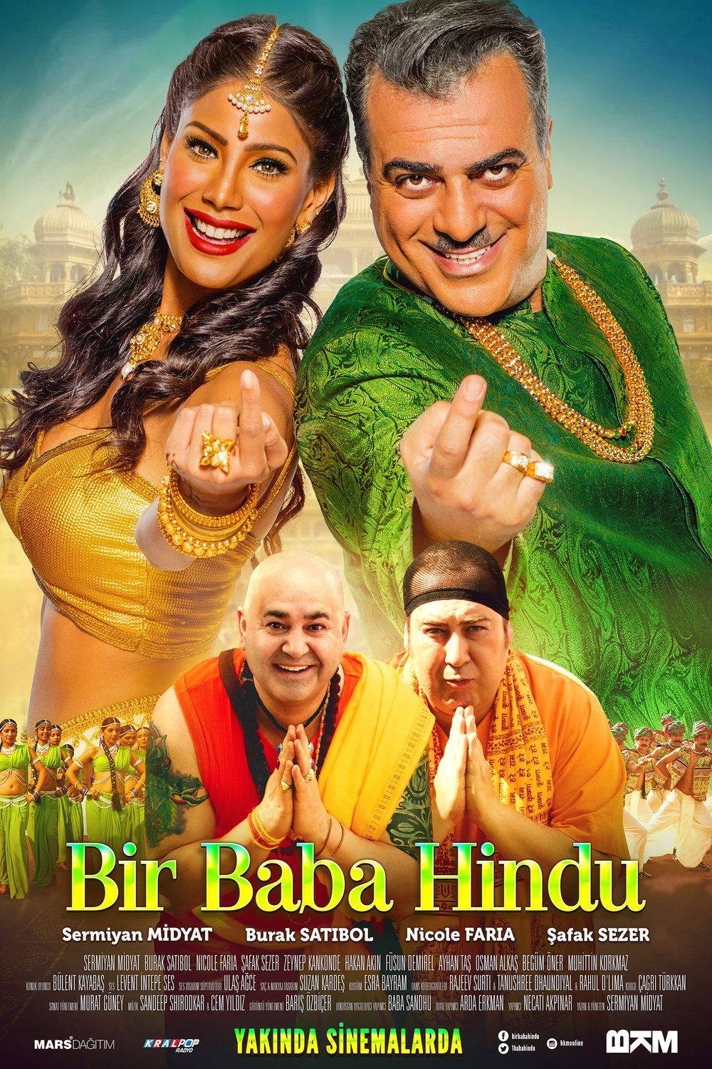 L'affiche originale du film Bir Baba Hindu en turc