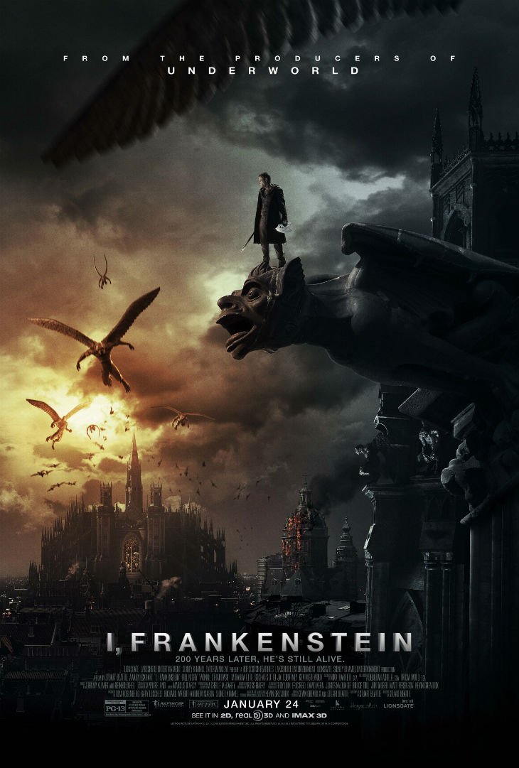 L'affiche du film I, Frankenstein