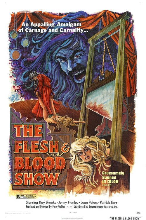 L'affiche du film The Flesh and Blood Show [1972]