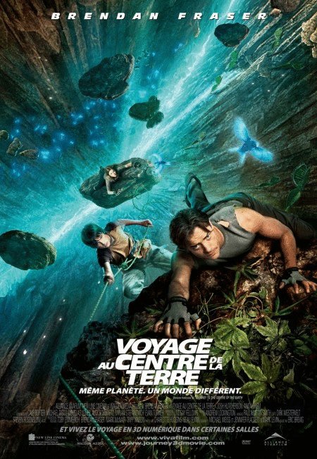 L'affiche du film Voyage au Centre de la Terre