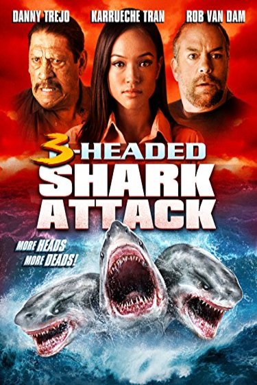 L'affiche du film 3-Headed Shark Attack