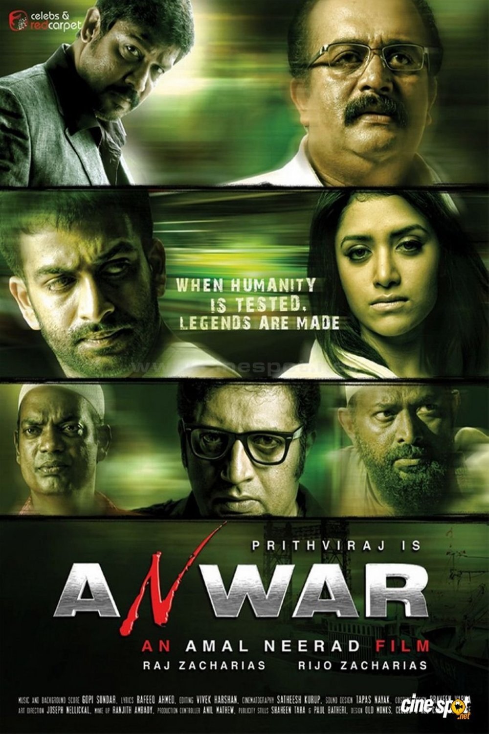 L'affiche originale du film Anwar en Malayâlam