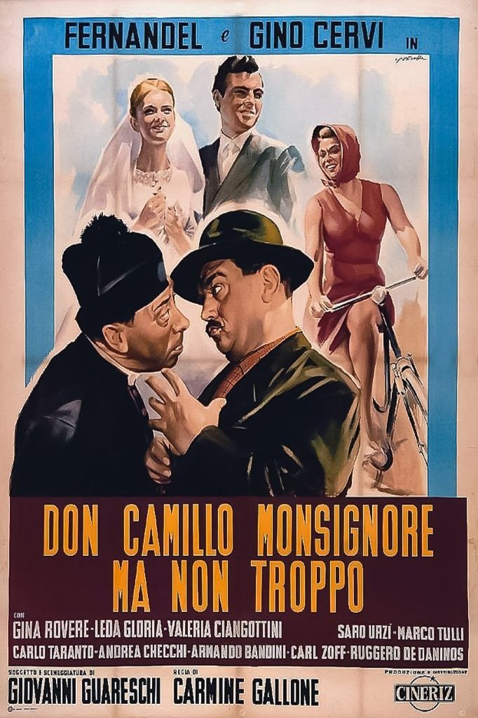 L'affiche originale du film Don Camillo, Monseigneur en italien