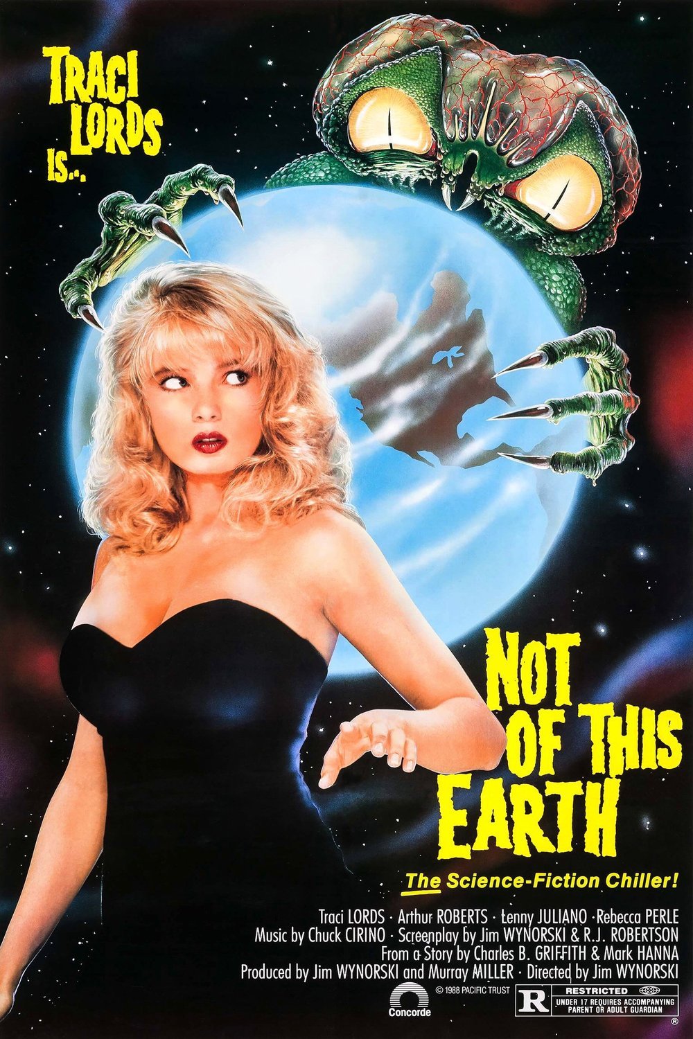 L'affiche du film Not of This Earth [1988]