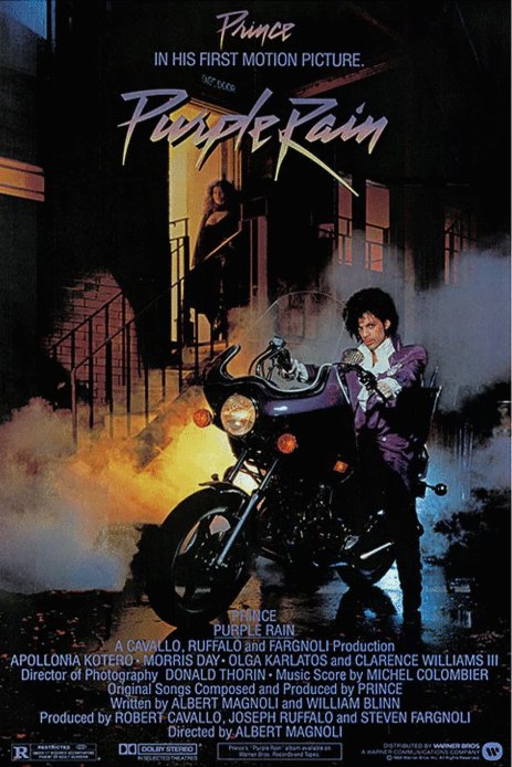 L'affiche du film Purple Rain