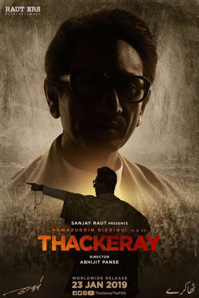 L'affiche originale du film Thackeray en Hindi
