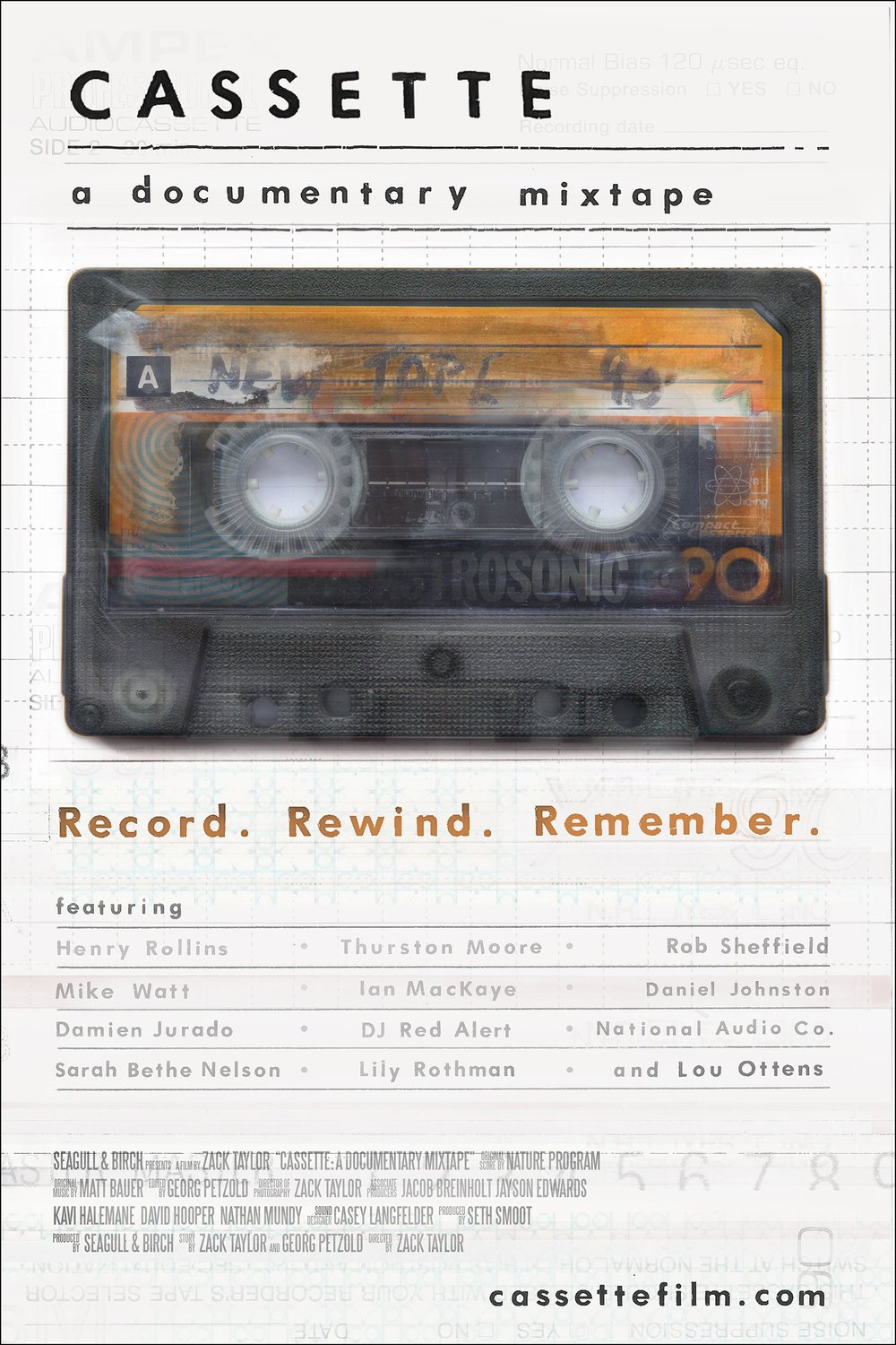 L'affiche du film Cassette: A Documentary Mixtape