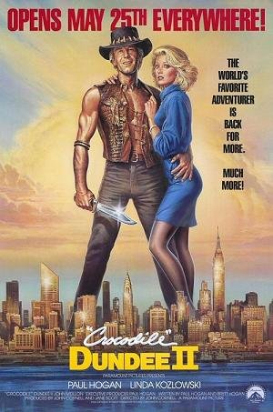 L'affiche du film Crocodile Dundee II