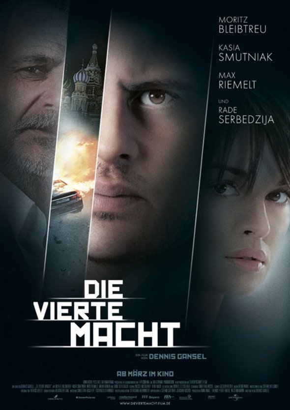 L'affiche originale du film Le quatrième pouvoir en allemand