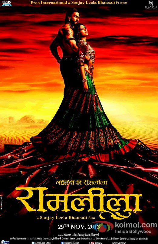 L'affiche originale du film Ram-Leela en Hindi
