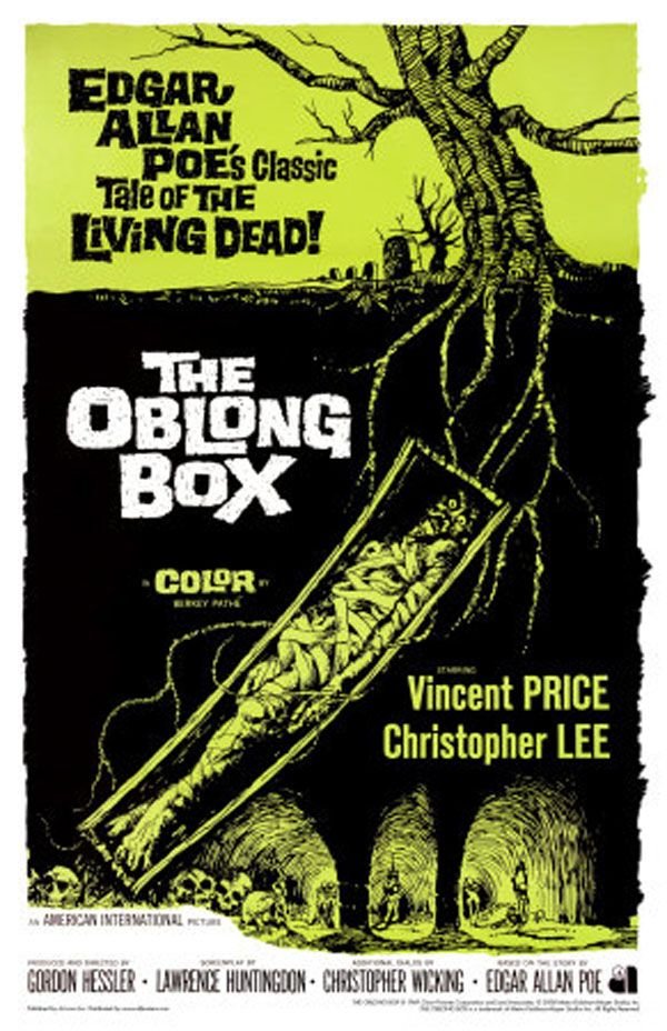 L'affiche du film The Oblong Box