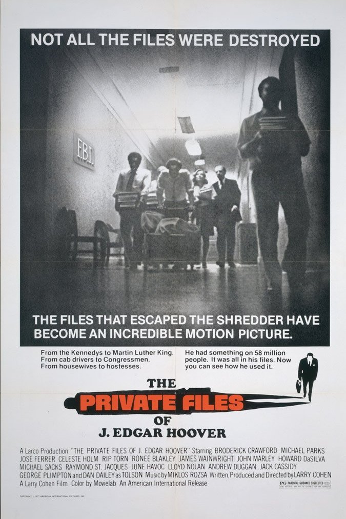 L'affiche du film The Private Files of J. Edgar Hoover