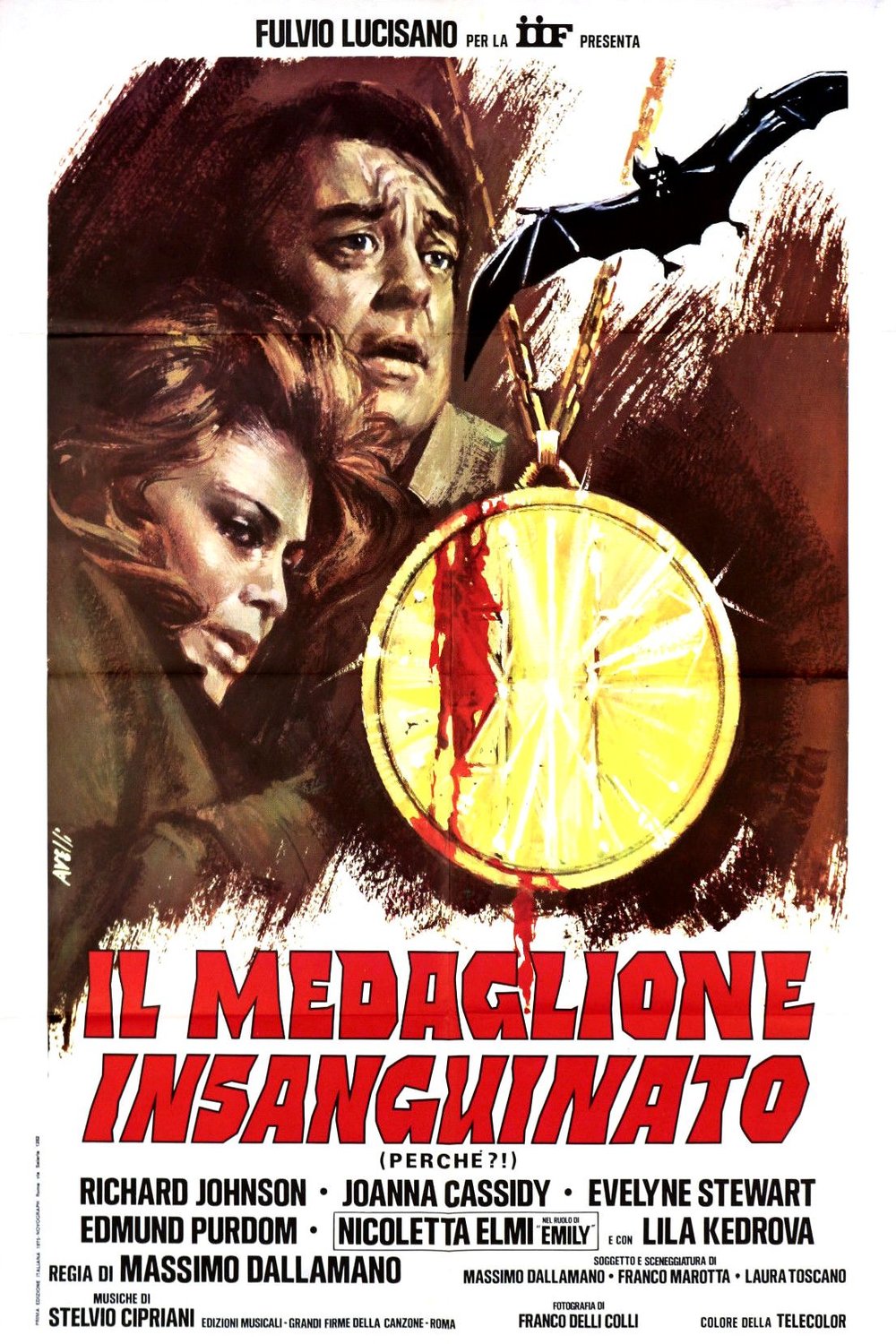 L'affiche du film Il medaglione insanguinato (Perche?!)