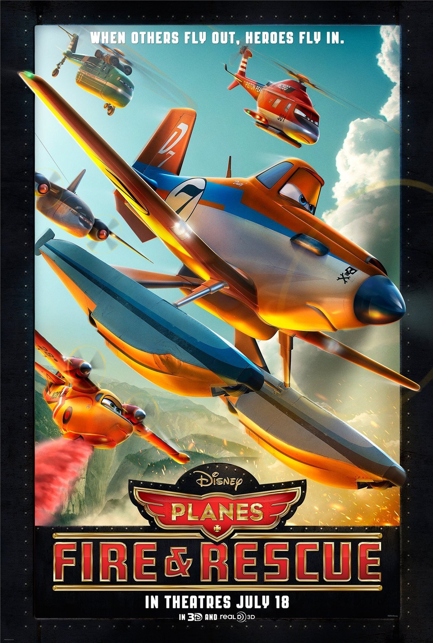 L'affiche du film Les Avions: les pompiers du ciel