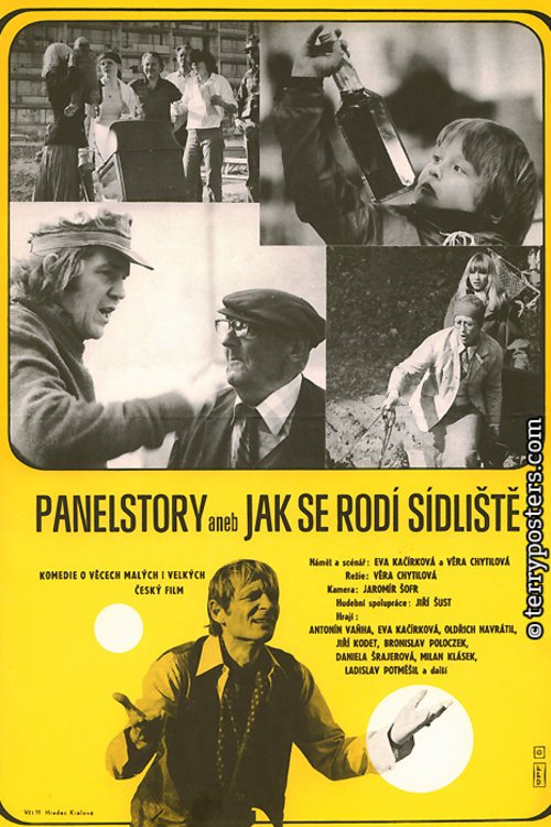 Czech poster of the movie Panel Story