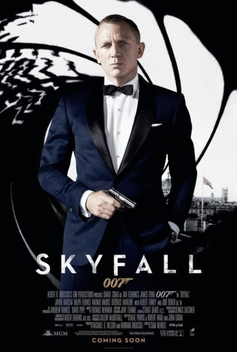 L'affiche du film Skyfall