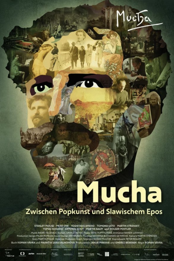 Czech poster of the movie Mucha: The Story of an Artist Who Created a Style